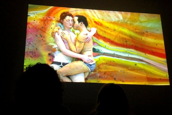 Watching the video at KeseyPollock.JPG